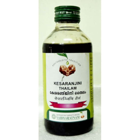 Vaidyaratnam Kesaranjini Thailam Oil bottle of 200 ml Oil